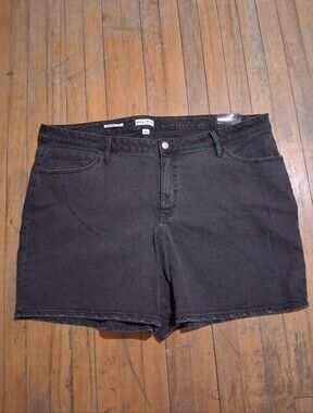Ava & Viv Black Denim High-Rise Womens Shorts